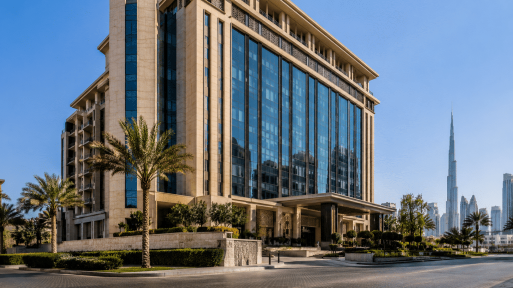 commercial hot water system UAE hotel apartment building Dubai