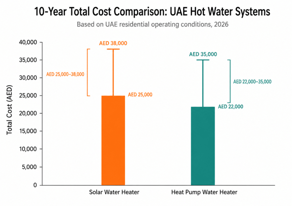 Heat Pump Vs Solar Water Heater UAE: Best 2026 Guide