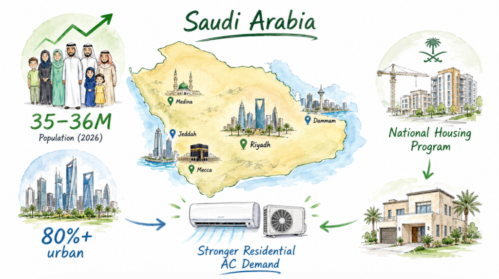 Top 10 AC Brands in Saudi Arabia