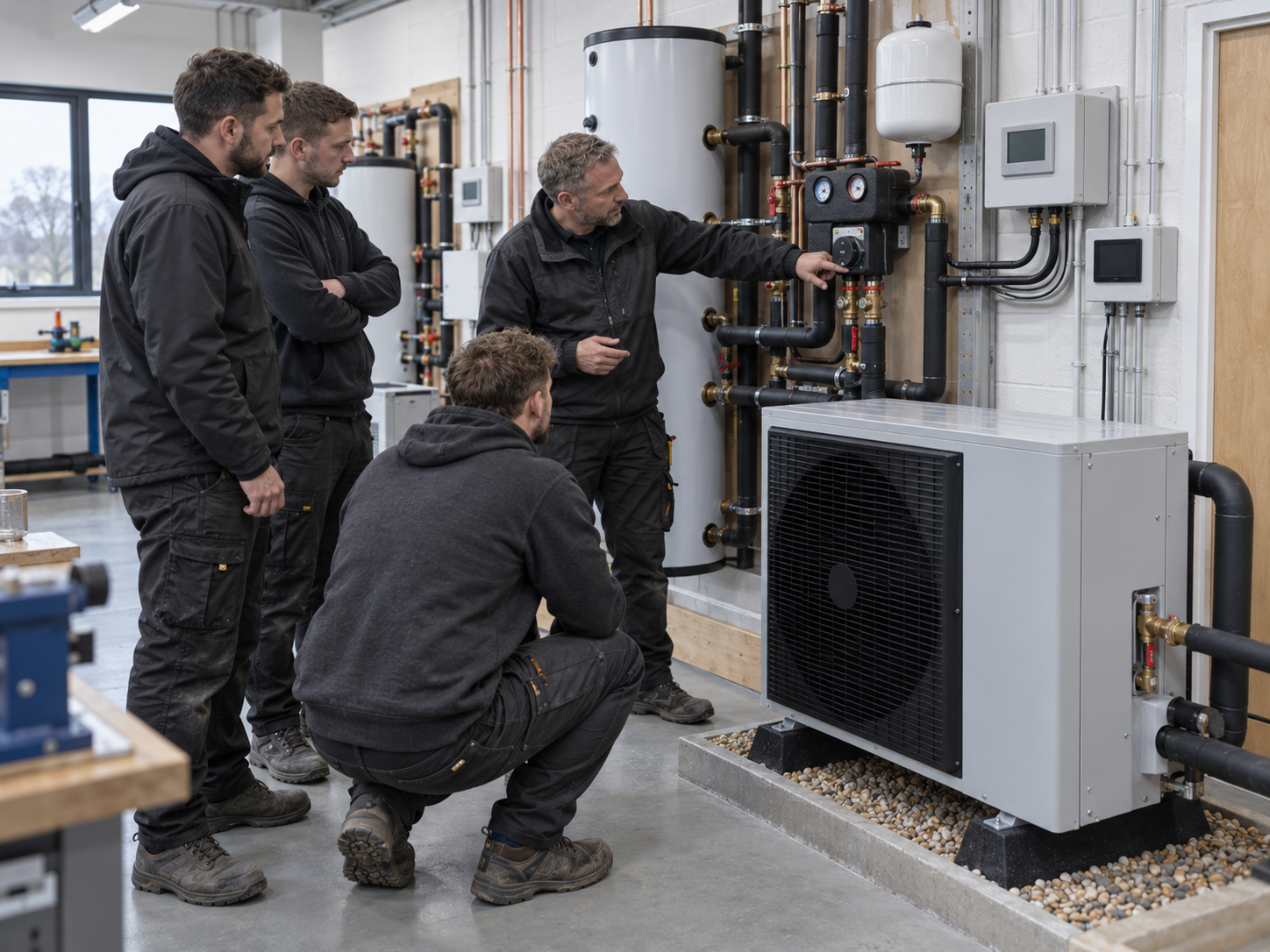 Installer training and system integration for residential heat pumps