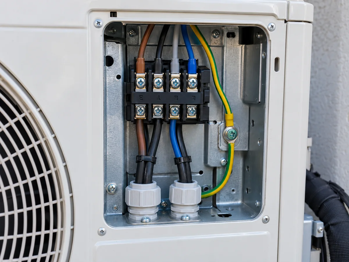 How Are the Indoor and Outdoor AC Units Connected Electrically?