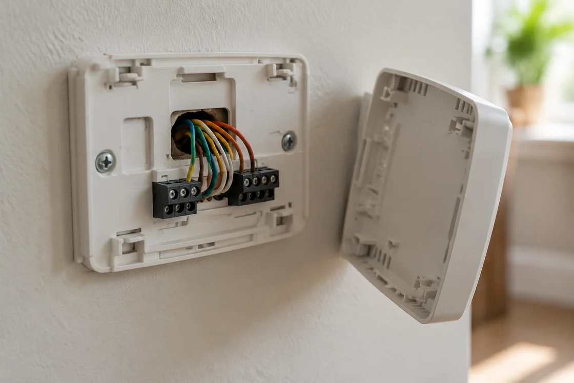 How to wire a conventional heat pump thermostat step by step